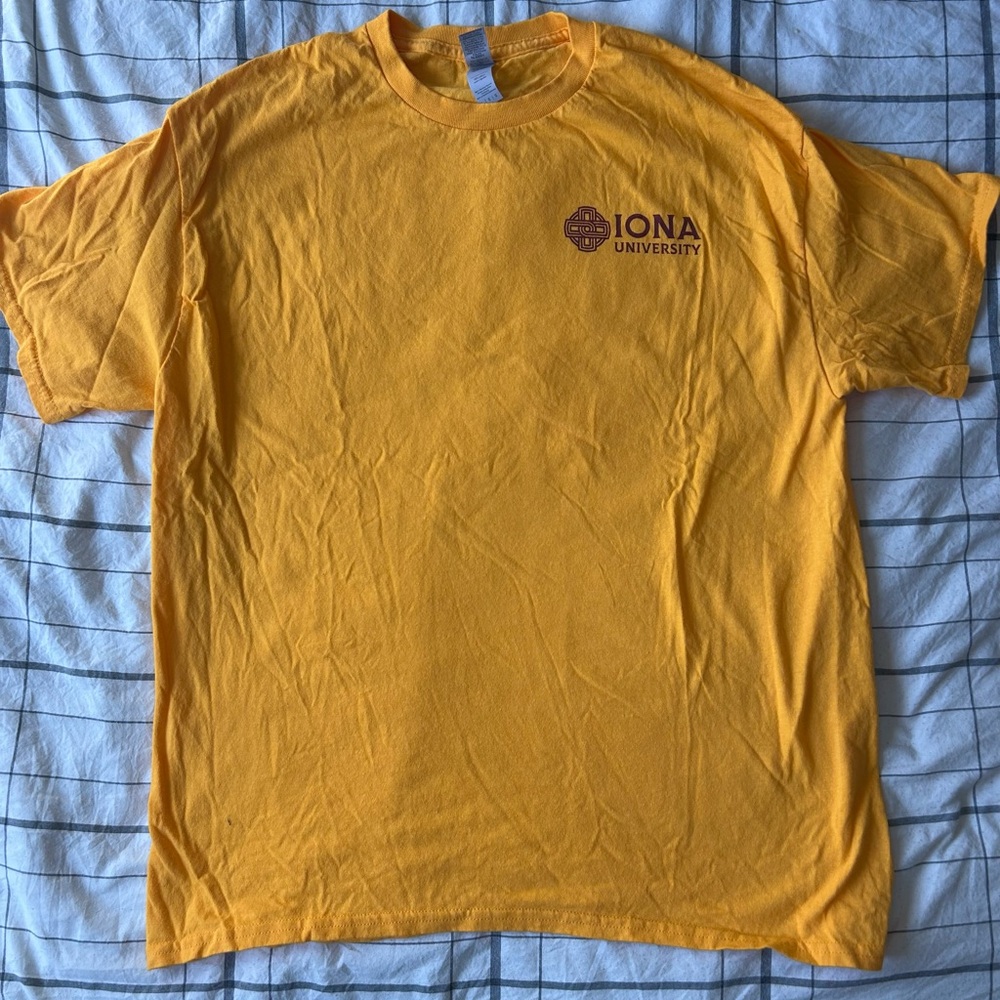 Iona University Yellow Men's T-Shirt- L